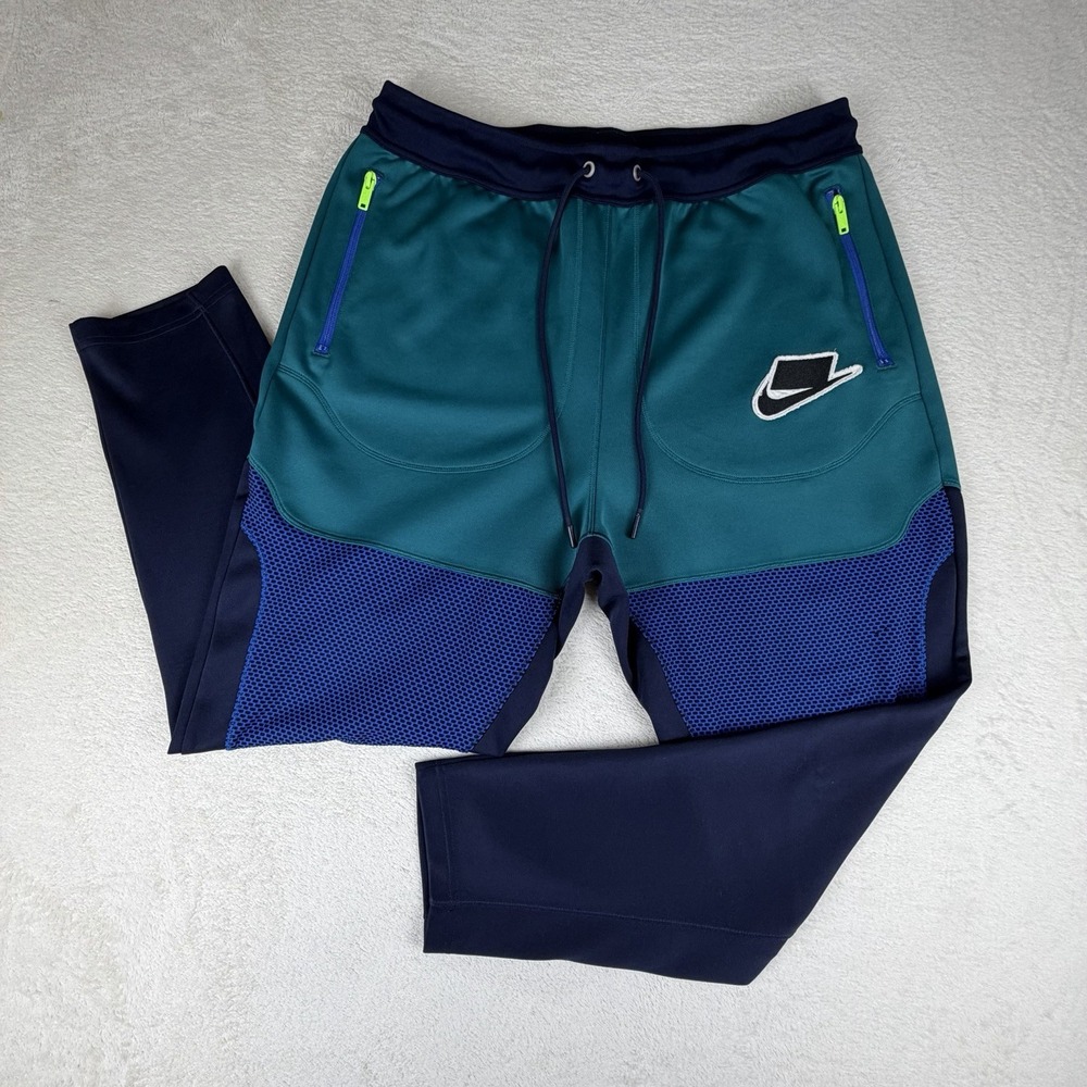 Nike Sportswear Innovation Joggers Mens XL BV4550-381 Tea/Navy Mesh Zip‎ Pocket